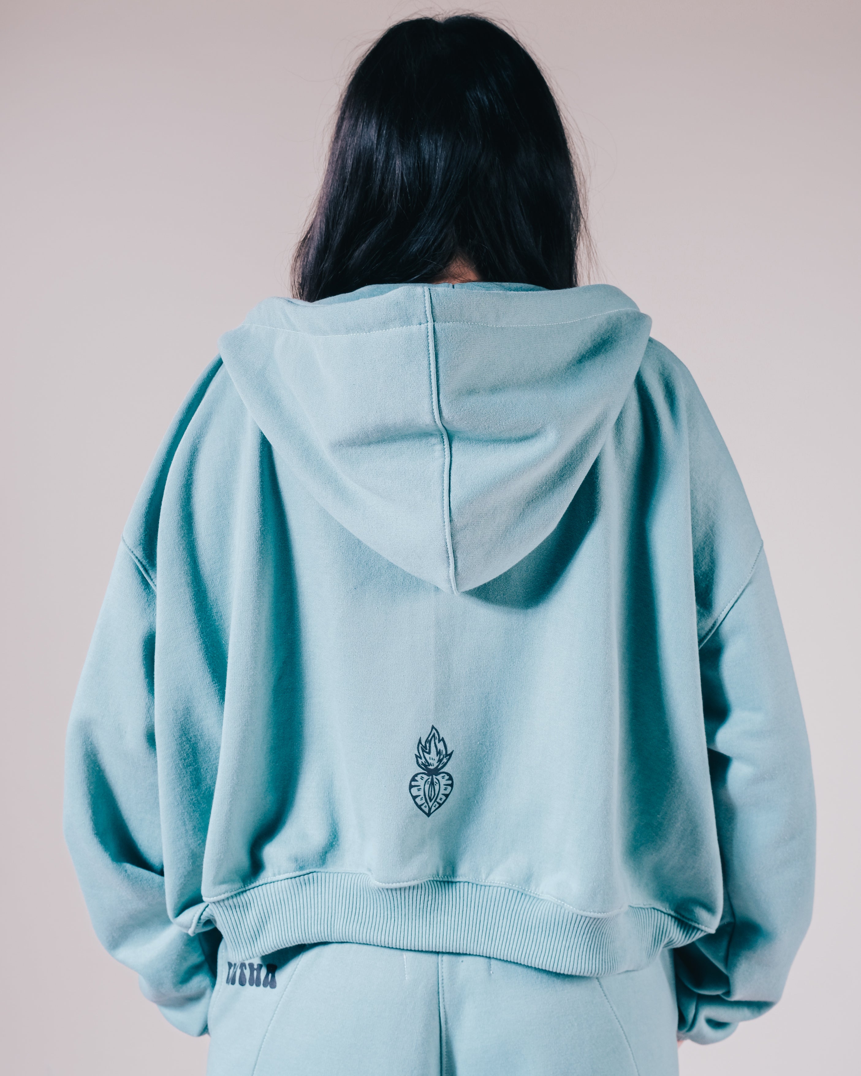 HOODIE ZIPPER CORE PISTACHO